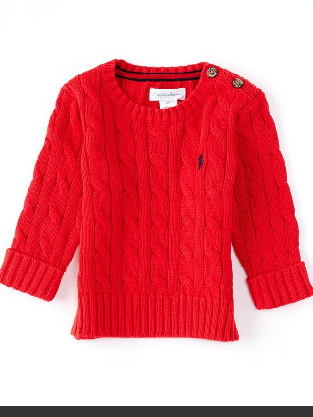 Baby Boys Long-Sleeve Cable-Knit Sweater